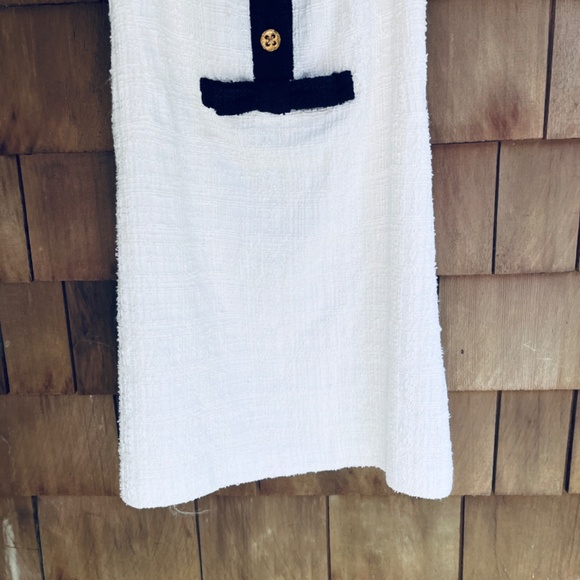 Weill Paris White/Black Career Dress Women's With Bow Ties Size 12 - Picture 3 of 16